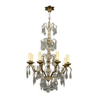 Lustre en cristal ancien.
