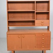 Vintage Scandinavian modular bookshelf in teak - 1960s