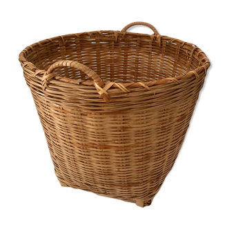 Corbeille vintage en bambou