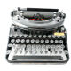 Underwood Noiseless black portable typewriter from 1935 revised new ribbon USA