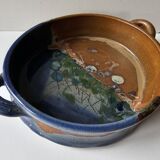 Ceramic dish Signed Saint Clément les Places (Length 38cm)