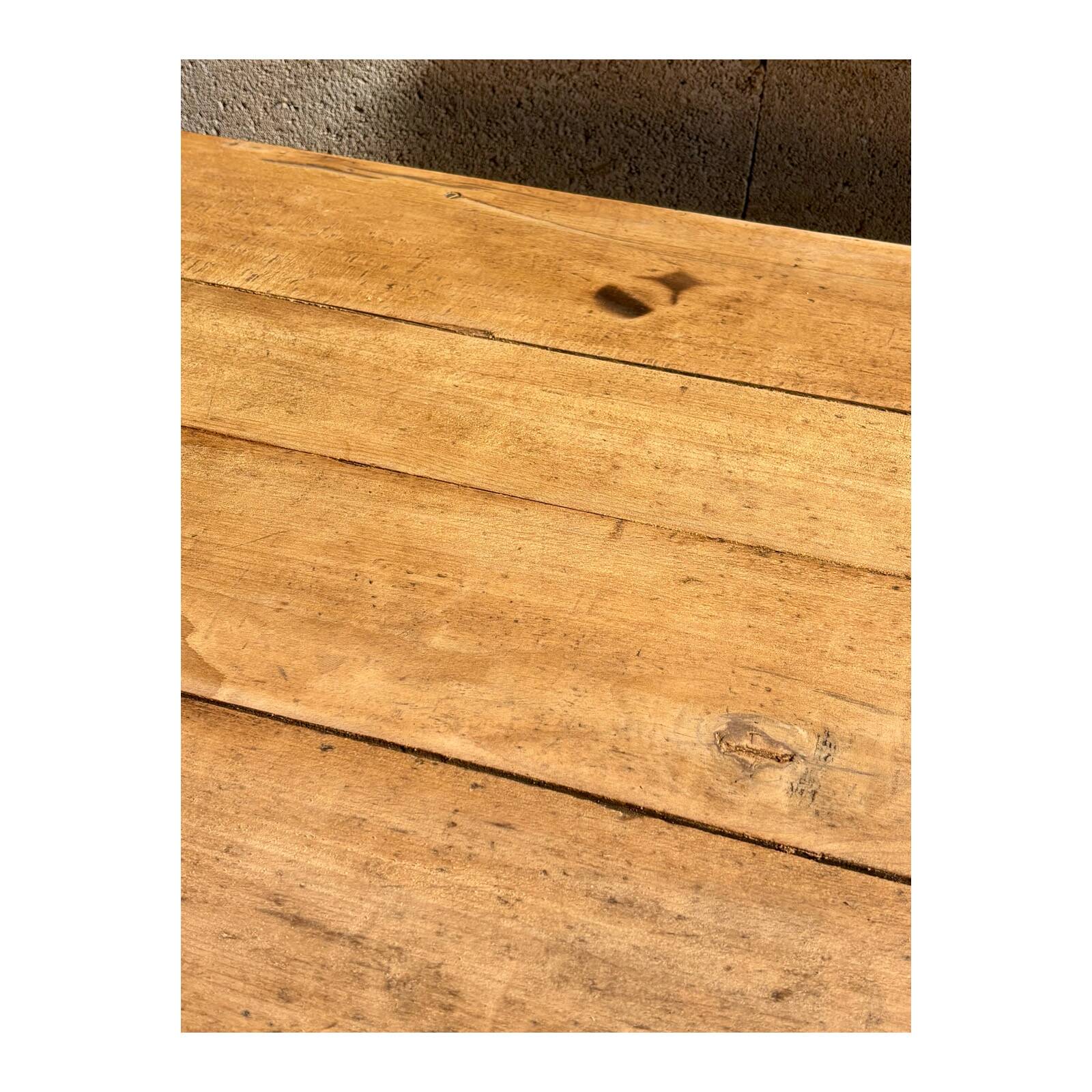 Old large solid wood table