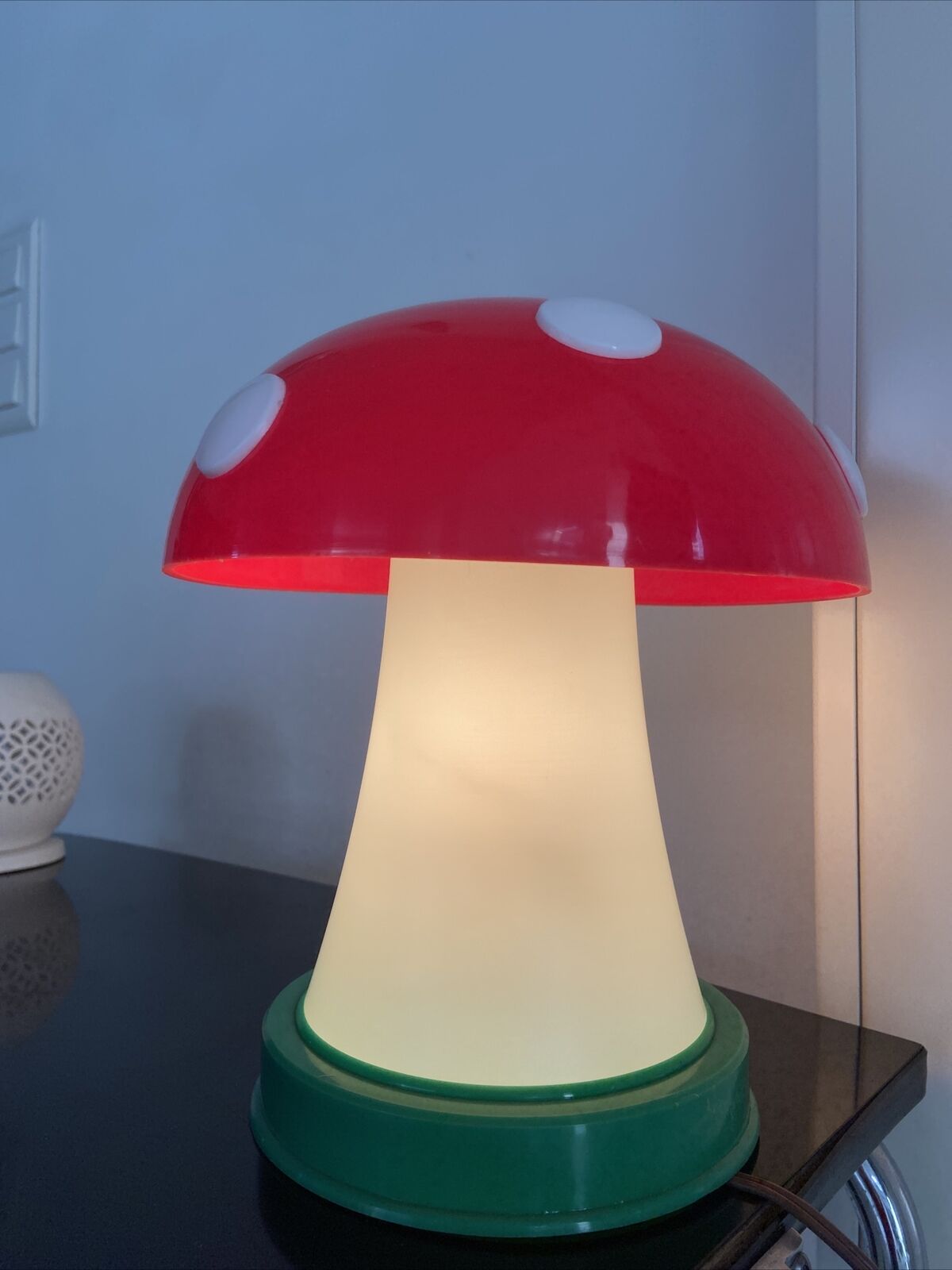 Vintage lamp mushroom night light child deco works