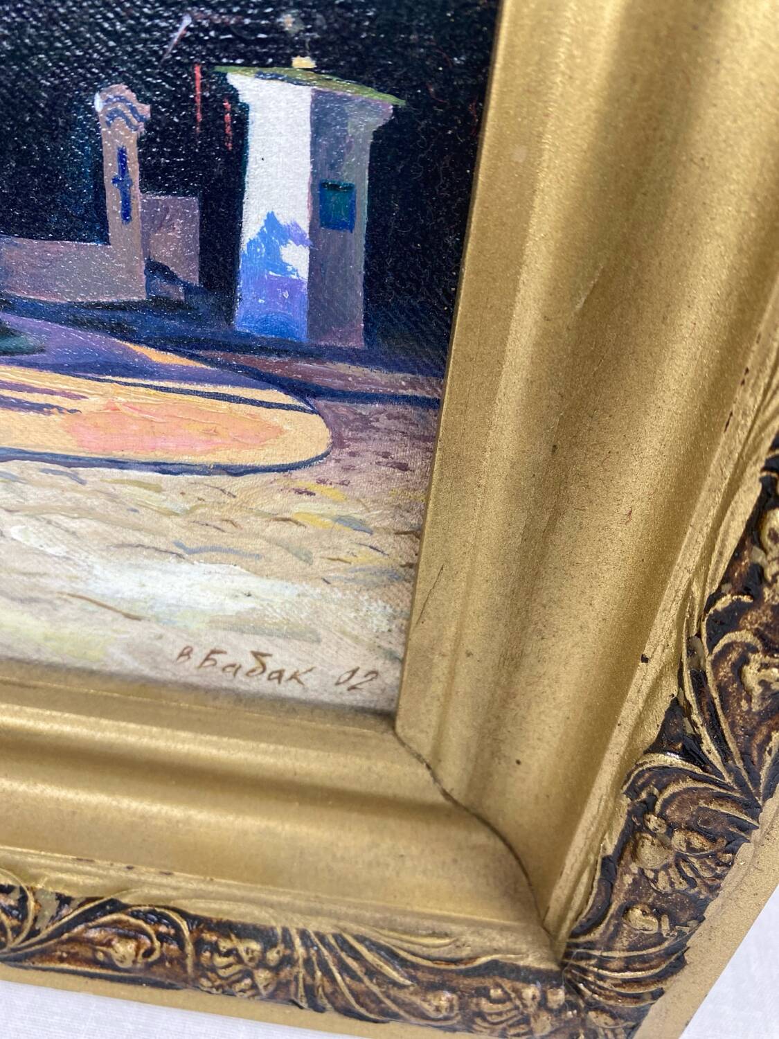 Painting St Andrew's Church in kyiv