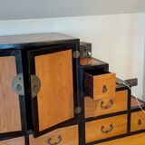 Japanese Double-Sided Tansu Staircase – 3-Module Furniture