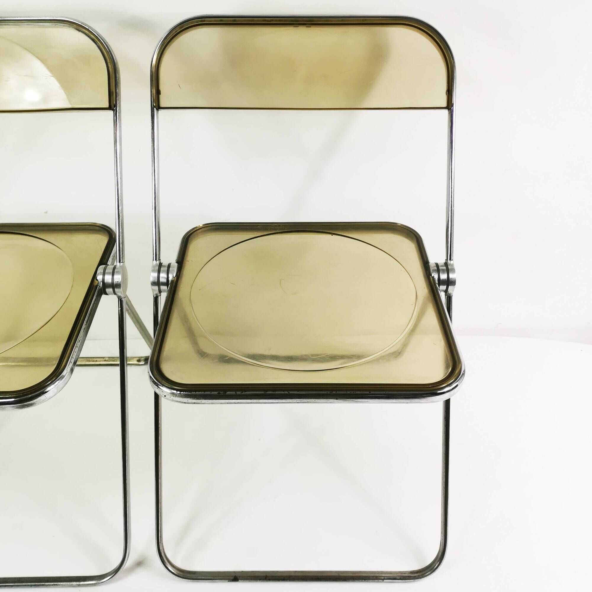 Pair of Plia chairs, Anonima Castelli, designed by Giancarlo Piretti, Italy