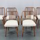 1960s Antonin Suman Set of Six Beech Dining Chairs, Restored