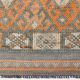 3x11 Orange Brown Tribal Turkish Vintage Runner Rug, 88x330Cm