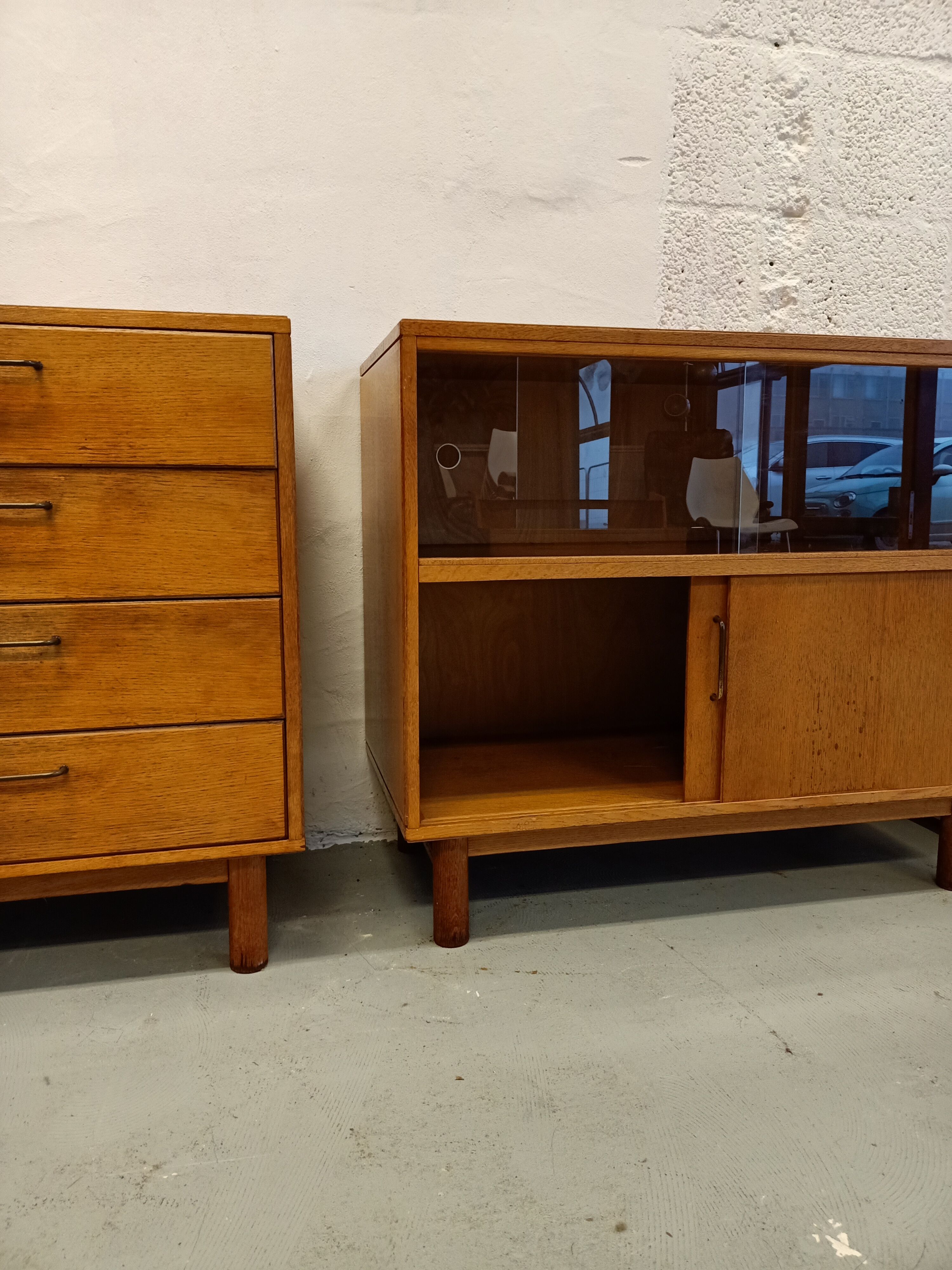 Dutch sicdeboard in 3 parts, 1950's