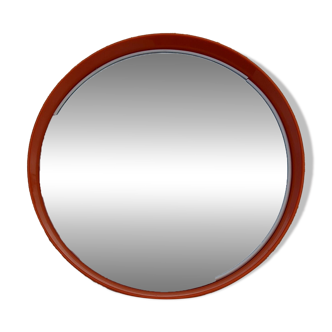 Vintage 1970 orange plastic mirror Salc
