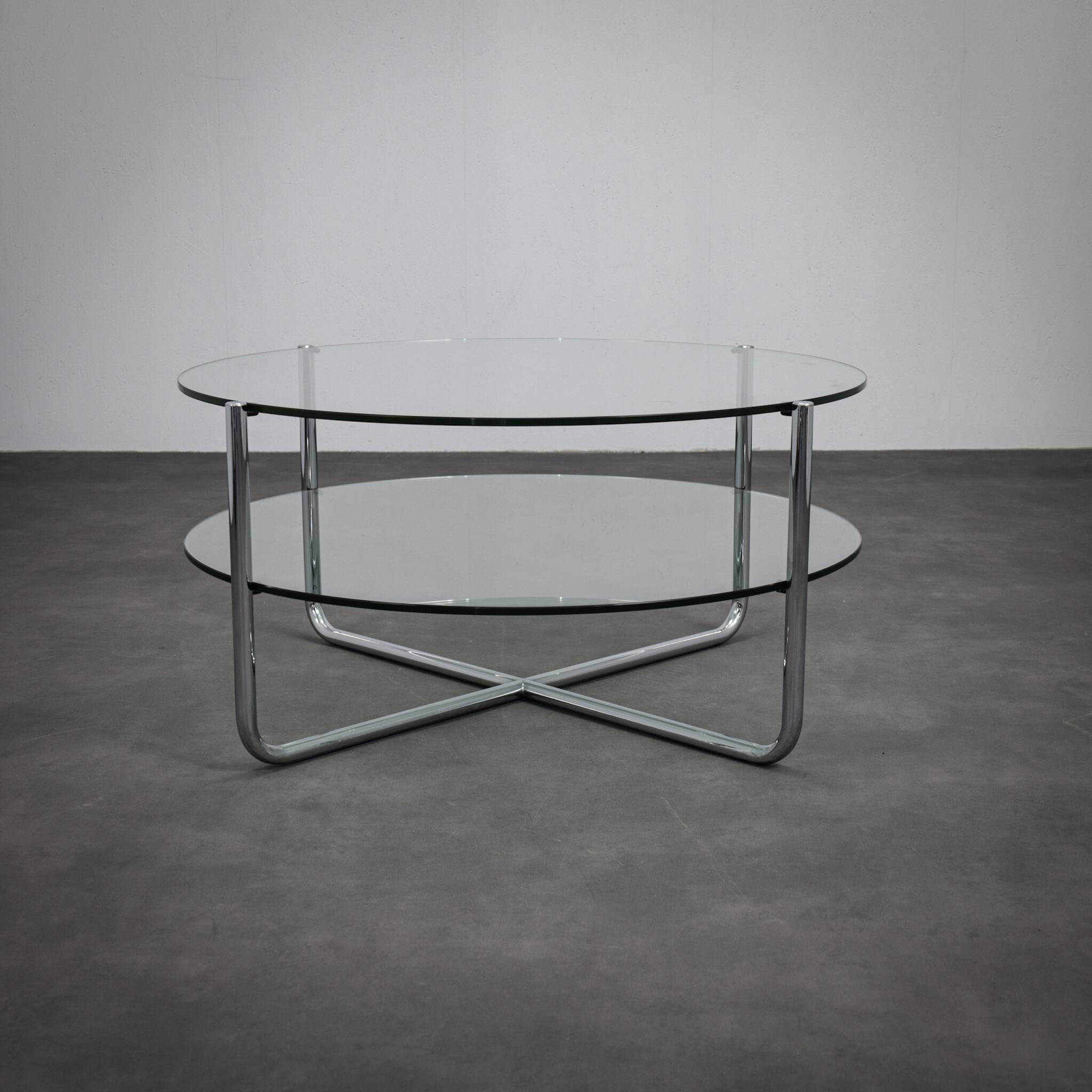 Table basse Bauhaus modèle 427 par Dutch Originals, années 1990.