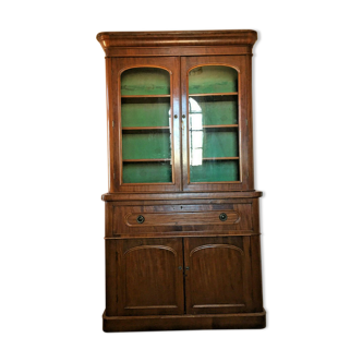 Bibliothèque scriban anglaise en acajou 19eme