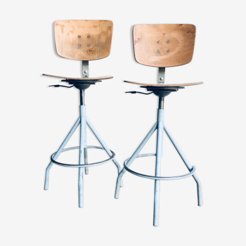 Pair of workshop stool bao
