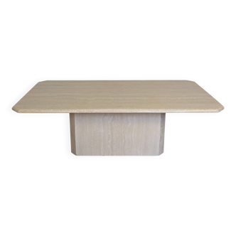Travertine coffee table