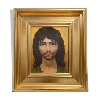 Oil portrait painting 'LE VAGABOND', after Anatola SOUNGOUROFF, circa 1977.