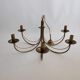 Chandelier in patinated brass of the years 70