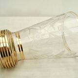 Vase en cristal gravé