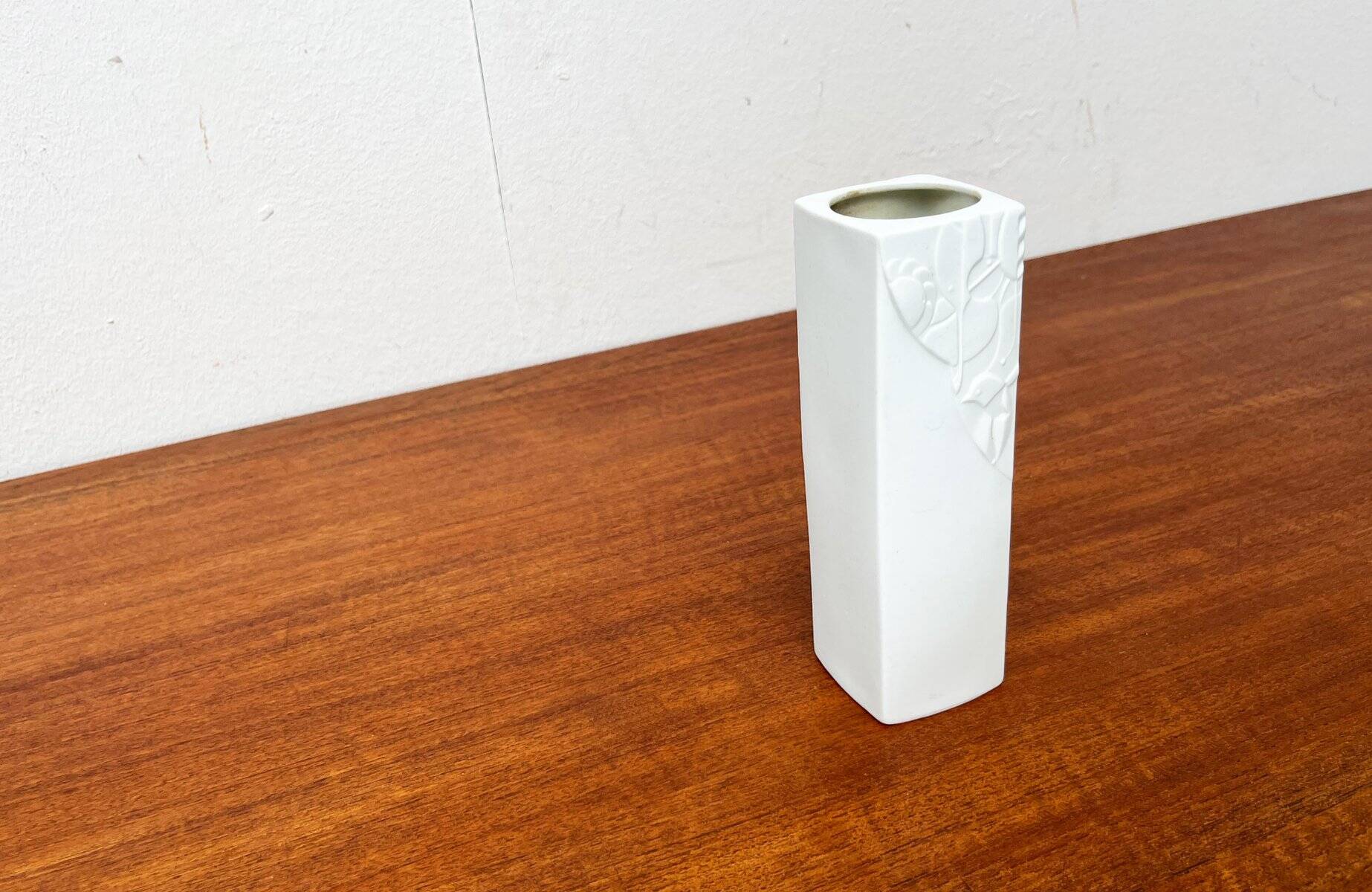 Vintage German vase in white porcelain by KPM Royal Porcelain, 1970s.