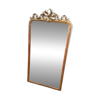 Large antique rectangular mirror