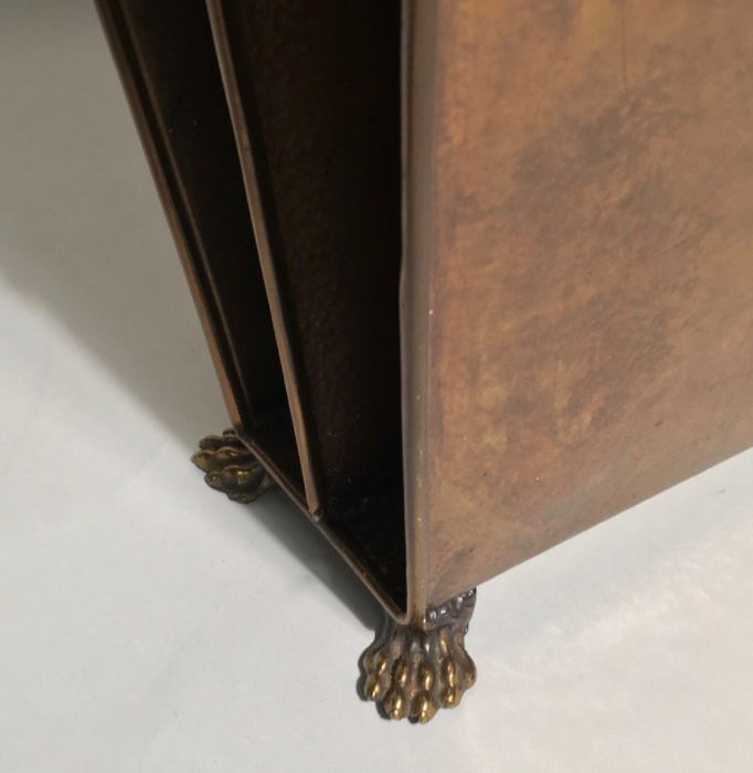 Magazine rack brass vintage