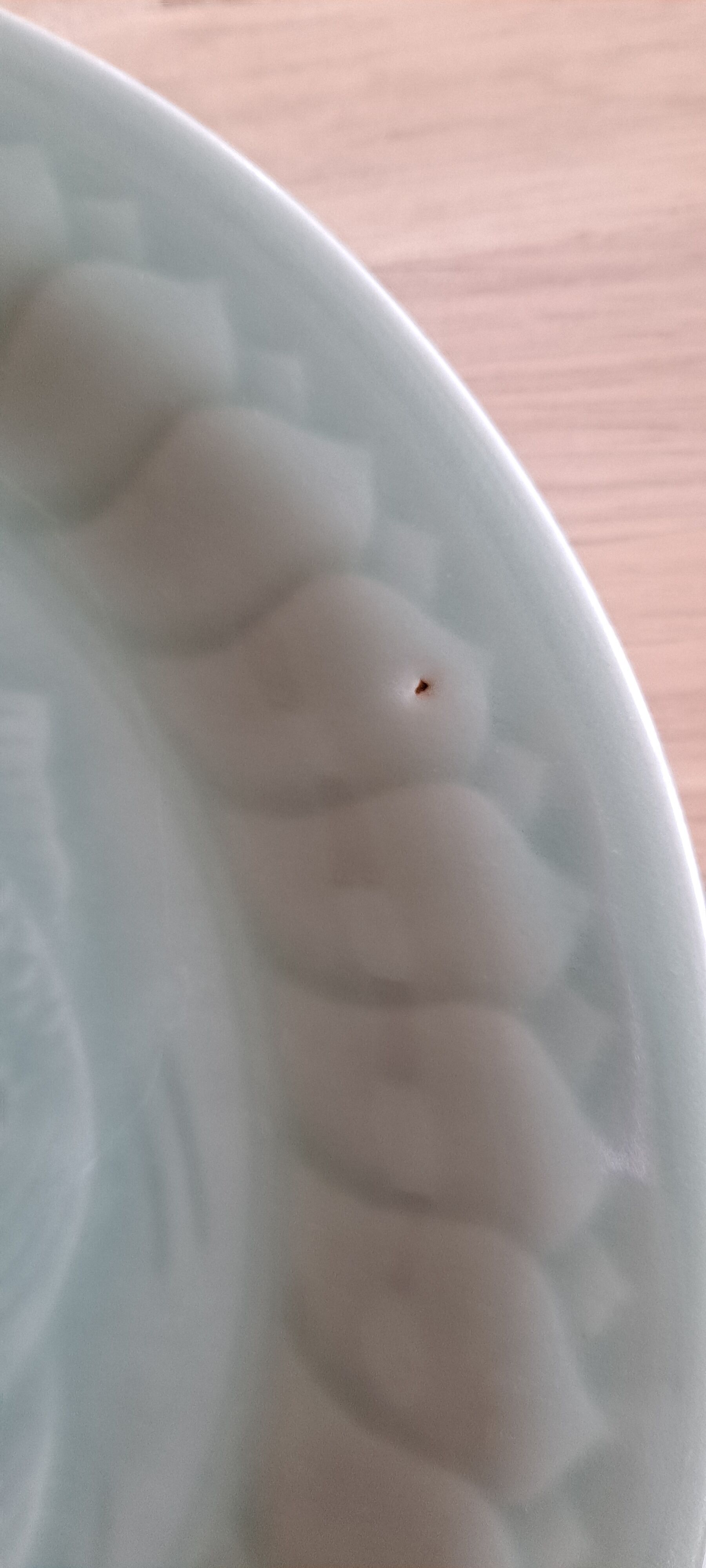 Celadon green plate with fish