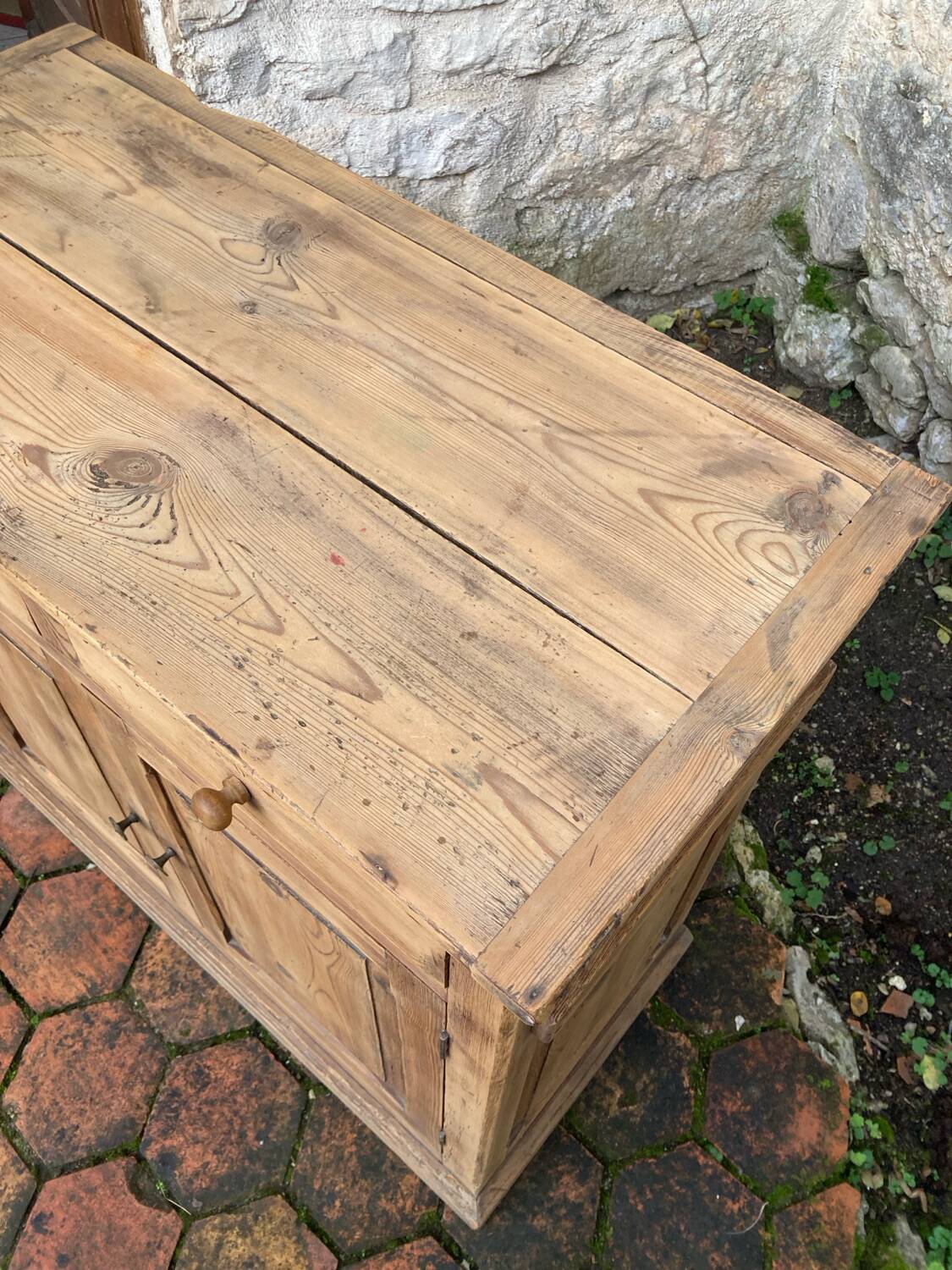 Vintage solid pine sideboard