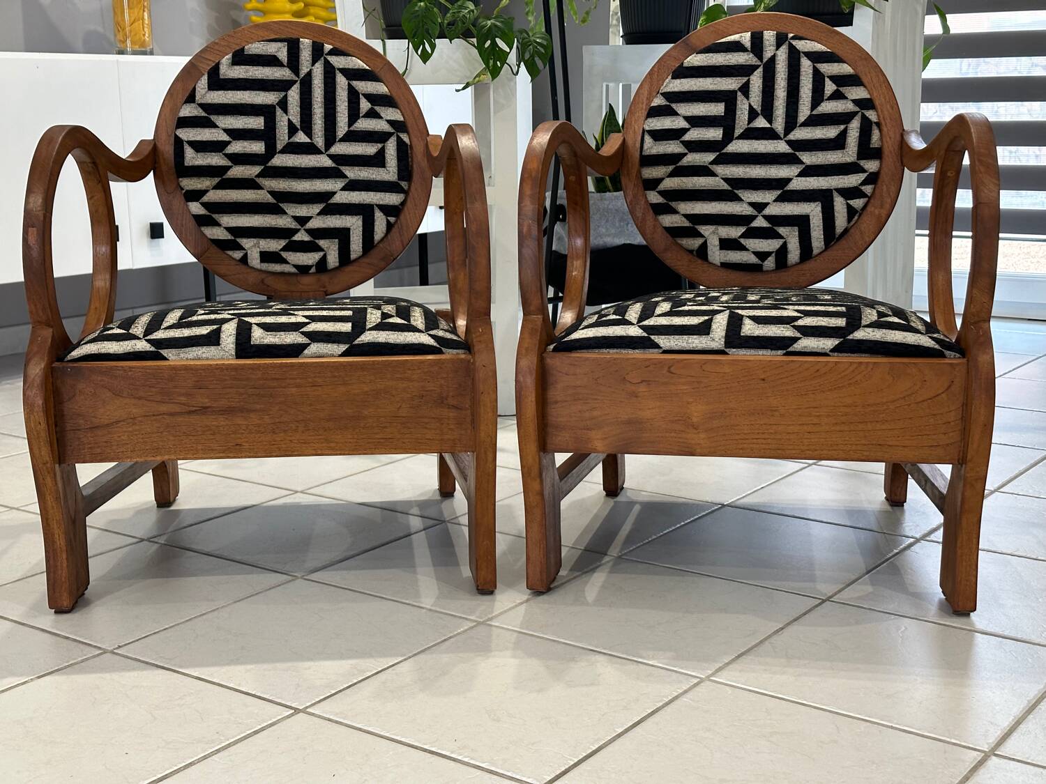 Pair of Art Deco armchairs by Hungarian designer Lajos Kosma, 1930s