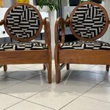 Pair of Art Deco Armchairs by Hungarian Designer Lajos Kosma 1930