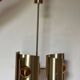 Lustre/suspension space age vintage 1970 alu brosse doree