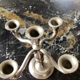 Royal Holland pewter candle holder with five candles dimension: height -20cm- width -18cm-