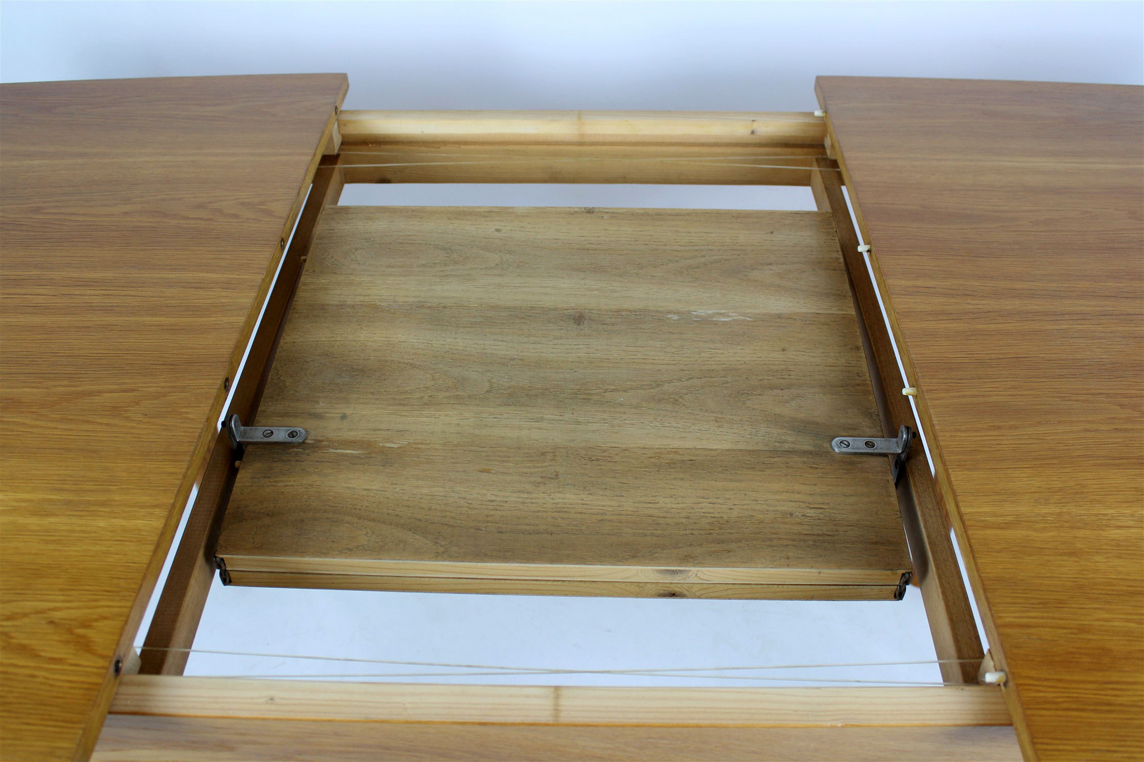 Oak veneered folding dining table from UP Závody 1960 s