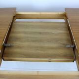 Oak veneered folding dining table from UP Závody 1960 s