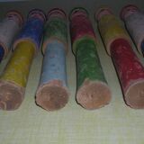 Set of 9 wooden pins