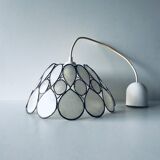 Mother-of-pearl and brass pendant light