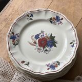 10 assiettes plates Sarreguemines Agreste