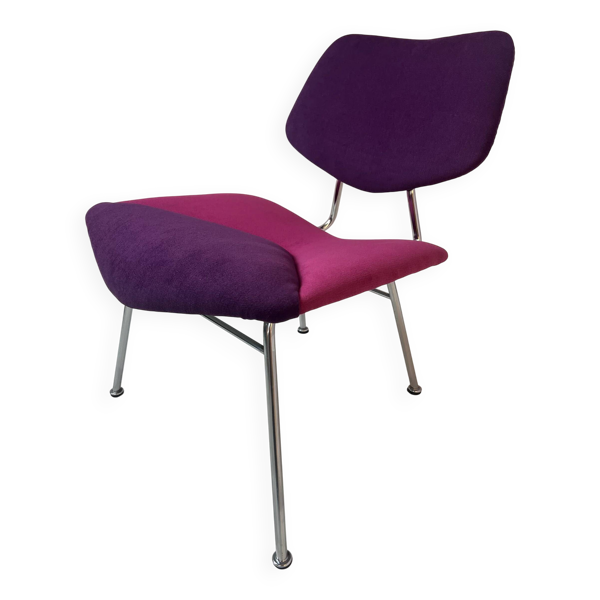 Fauteuil Vermund VL 135 violet rose chrome