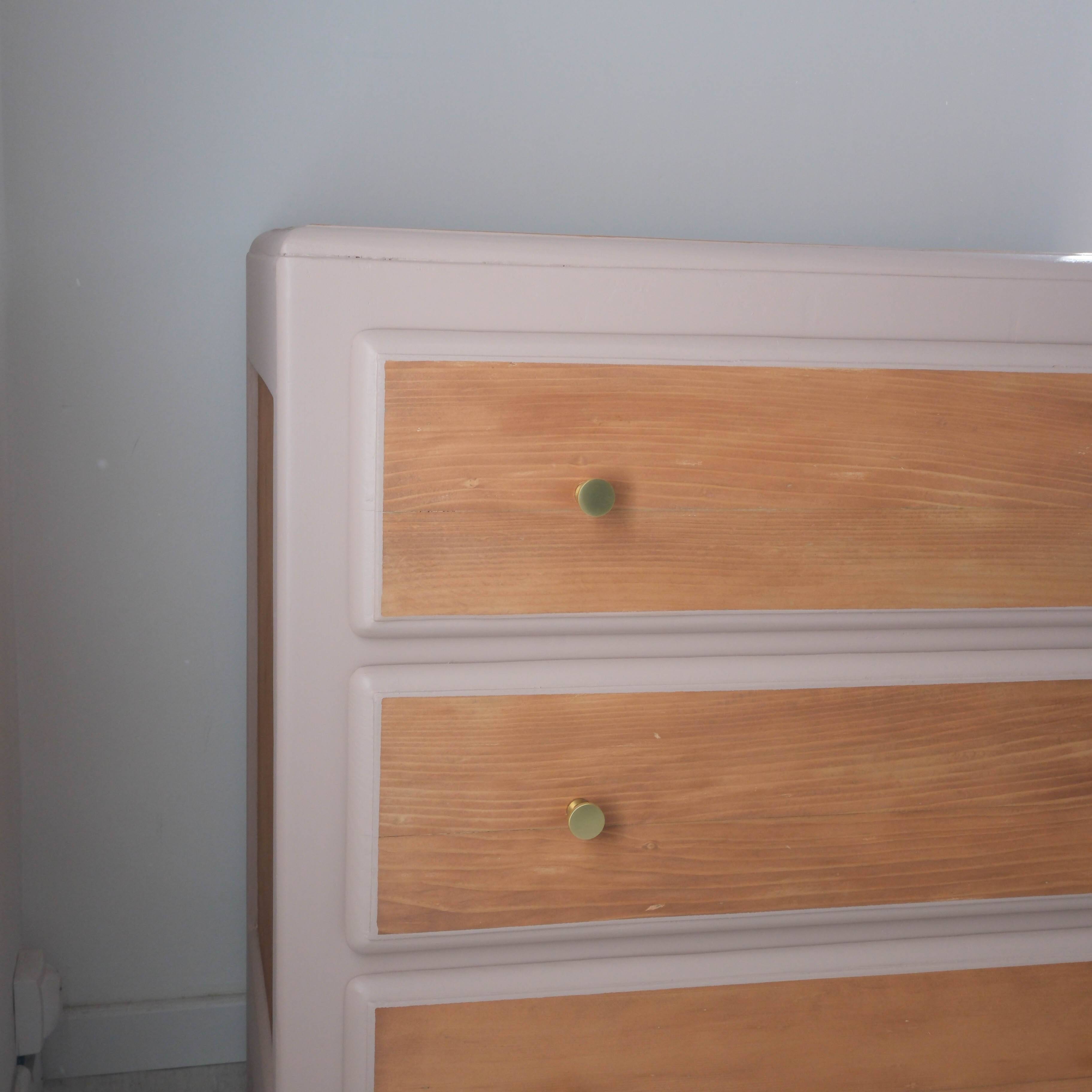 Vintage 50s pine chest of drawers