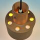 Vintage Hanging Lamp, Artiforte Netherlands, Terracotta, 1950s