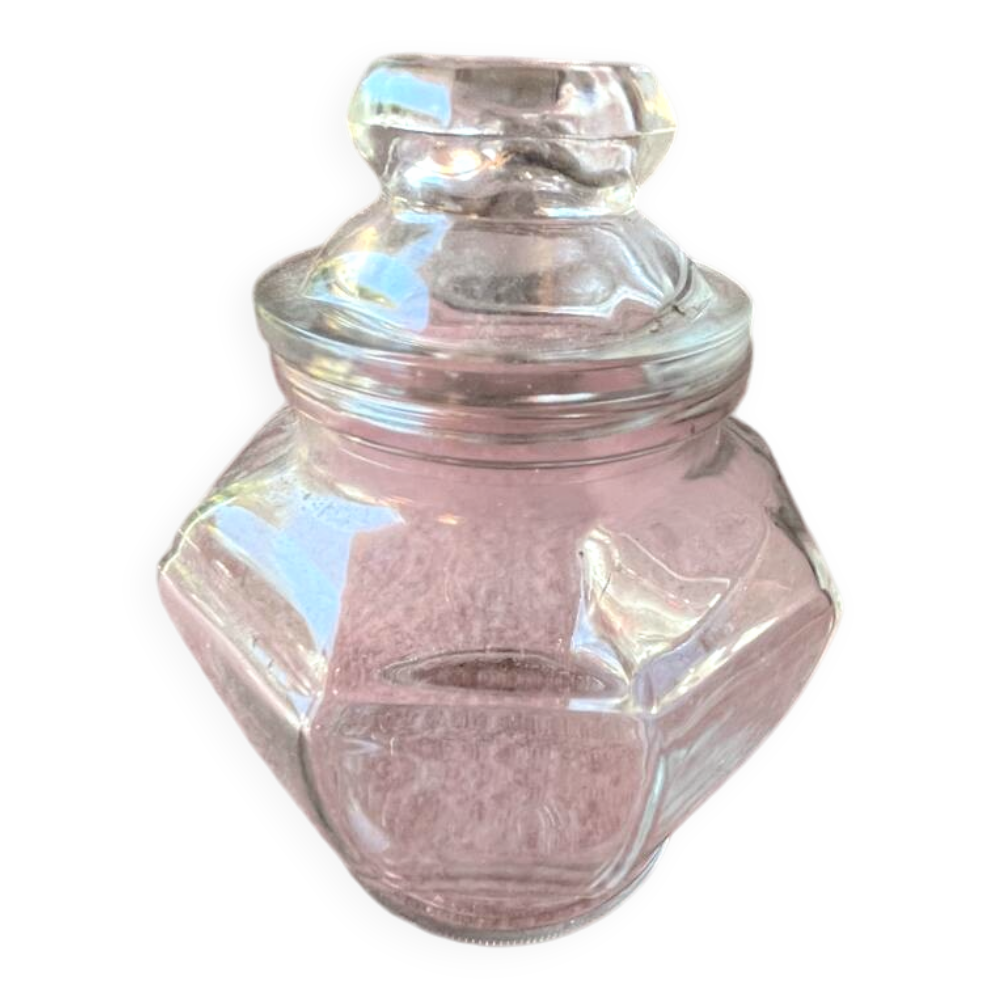 Antique glass jar