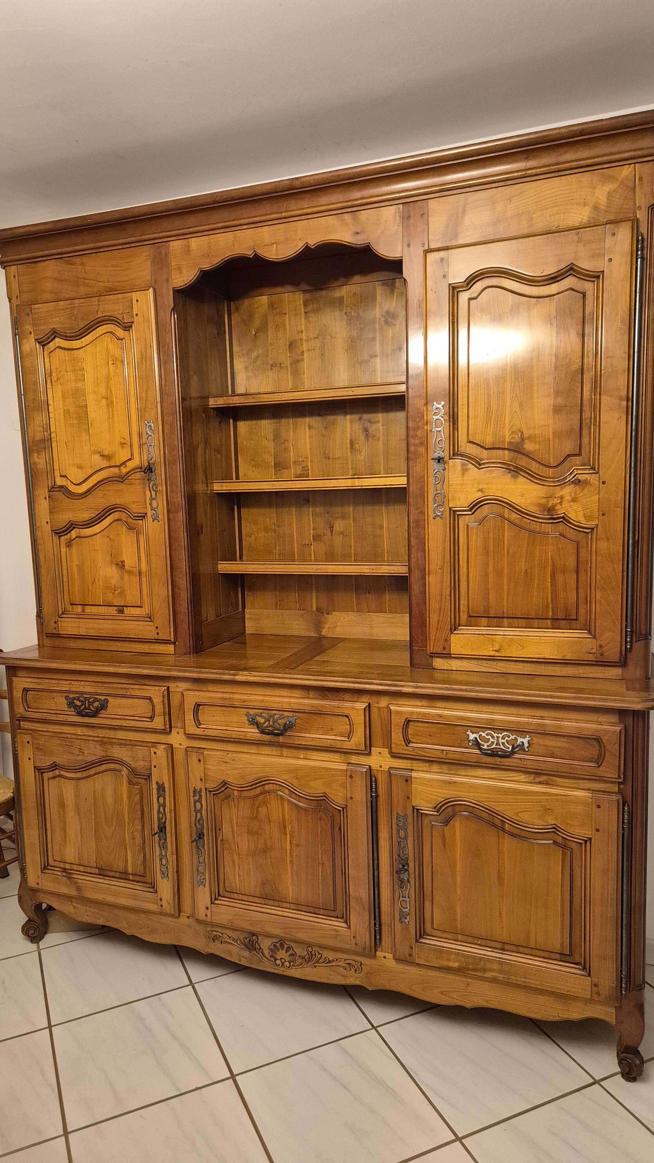 Louis XV Cherry Wood Sideboard/Cabinet