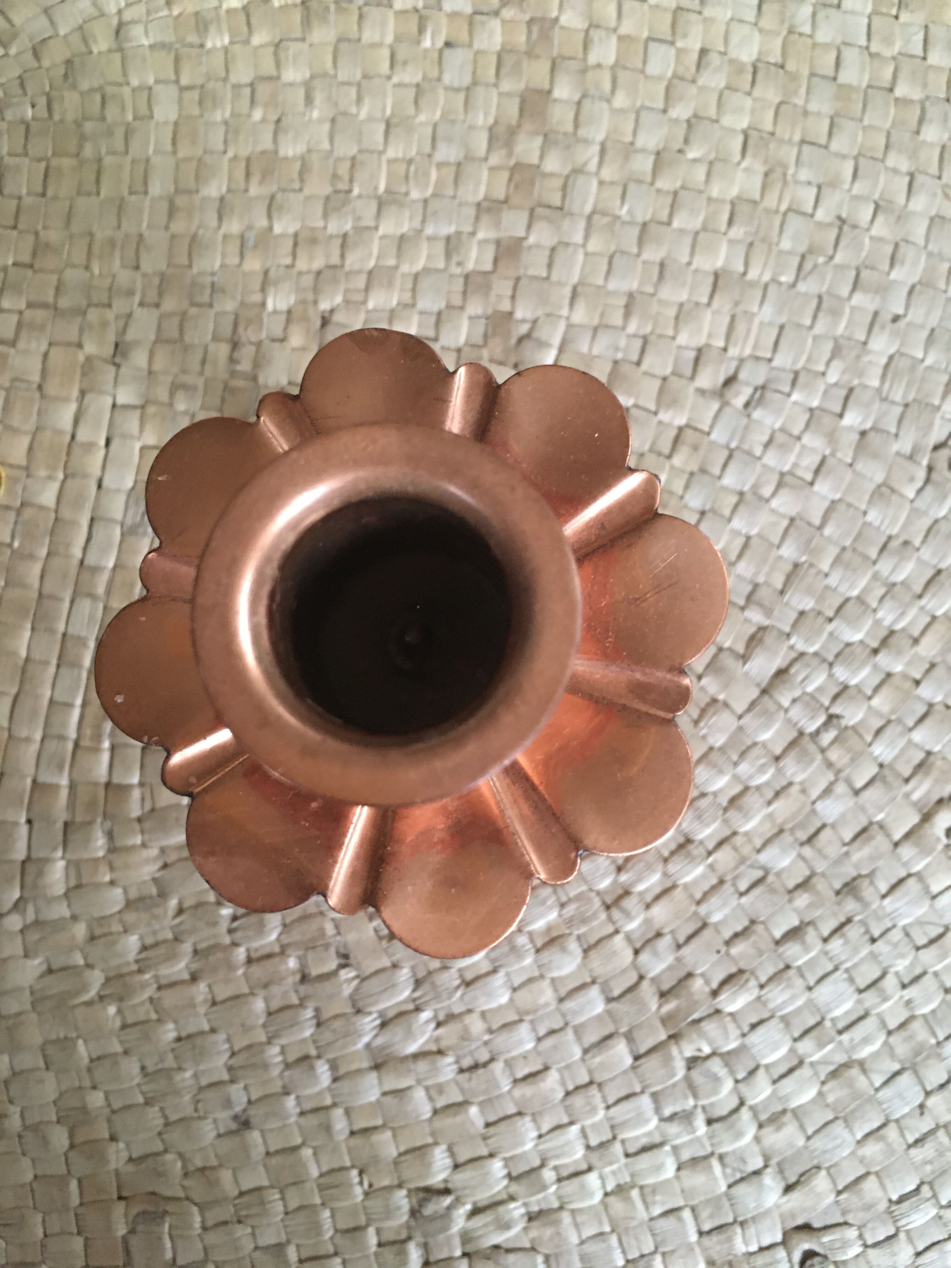 Copper candlestick