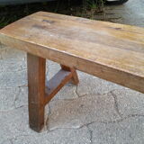 Vintage children’s walnut bench