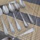 Set of 8 small silver spoons