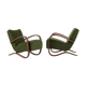 Set of 2 H-269 loungechairs by Jindrich Halabala, 40's