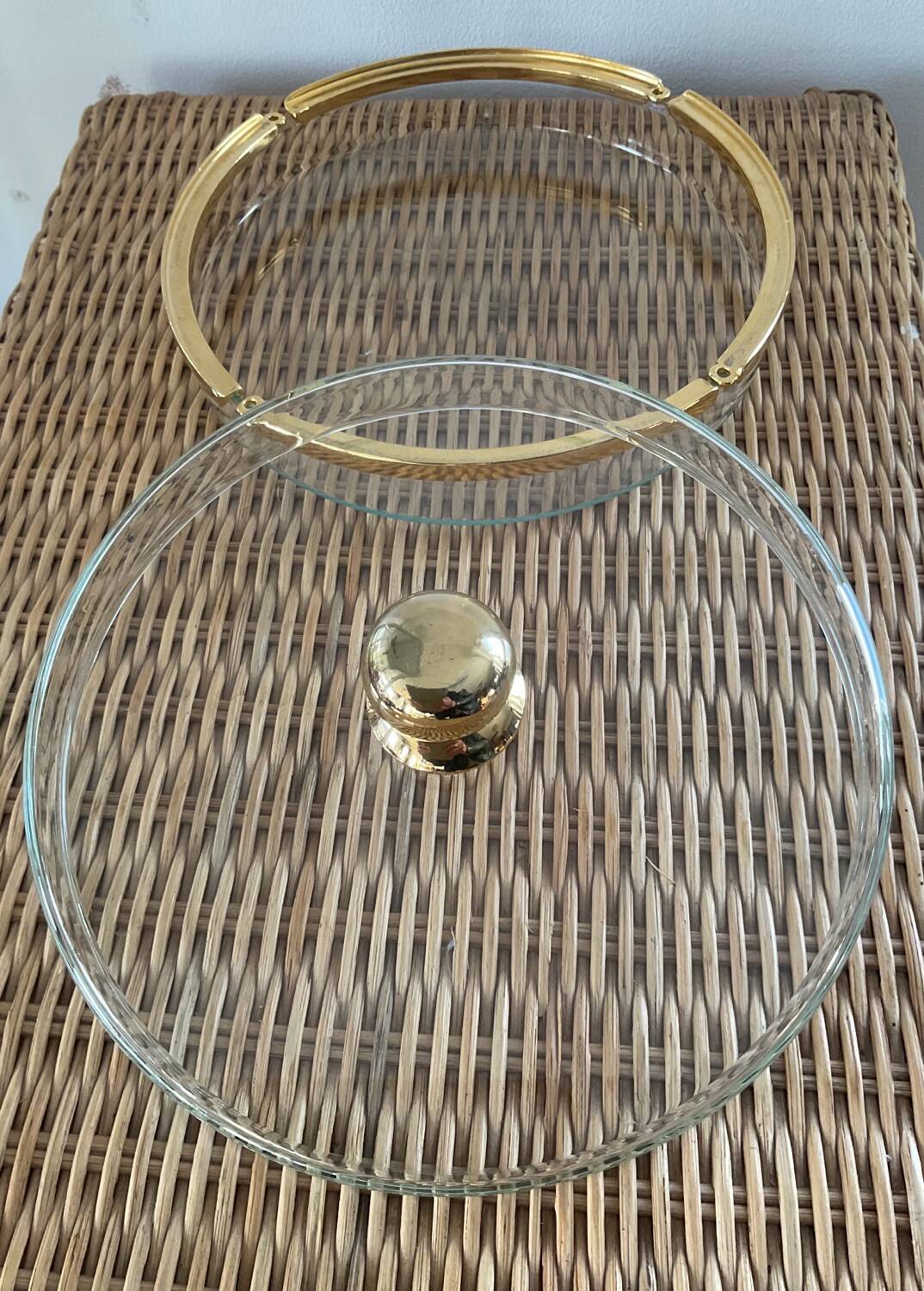Vintage Hollywood Regency style catchall tray