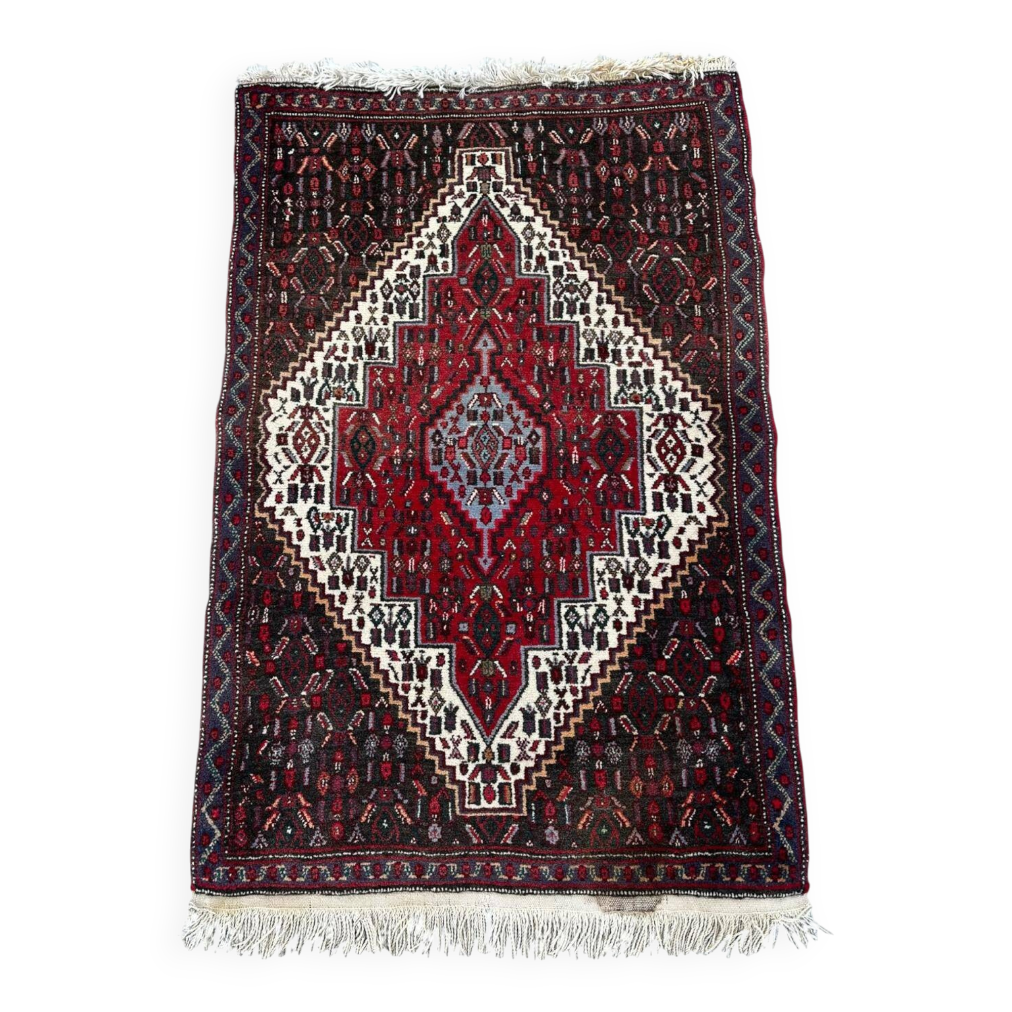 Handmade Senneh Persian rug 110cm x 70cm