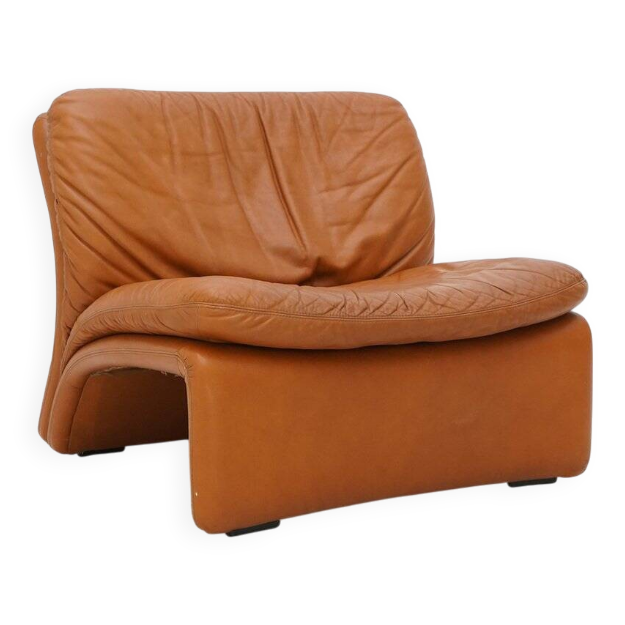 Leather armchair Selene by Adalberto Caraceni for B&T, 1970s