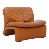 Fauteuil en cuir Selene par Adalberto Caraceni pour B&T, années 1970