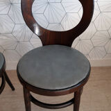 Pair of vintage Baumann chairs model "Mouette".