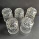 5 Whiskey glasses – Cut crystal